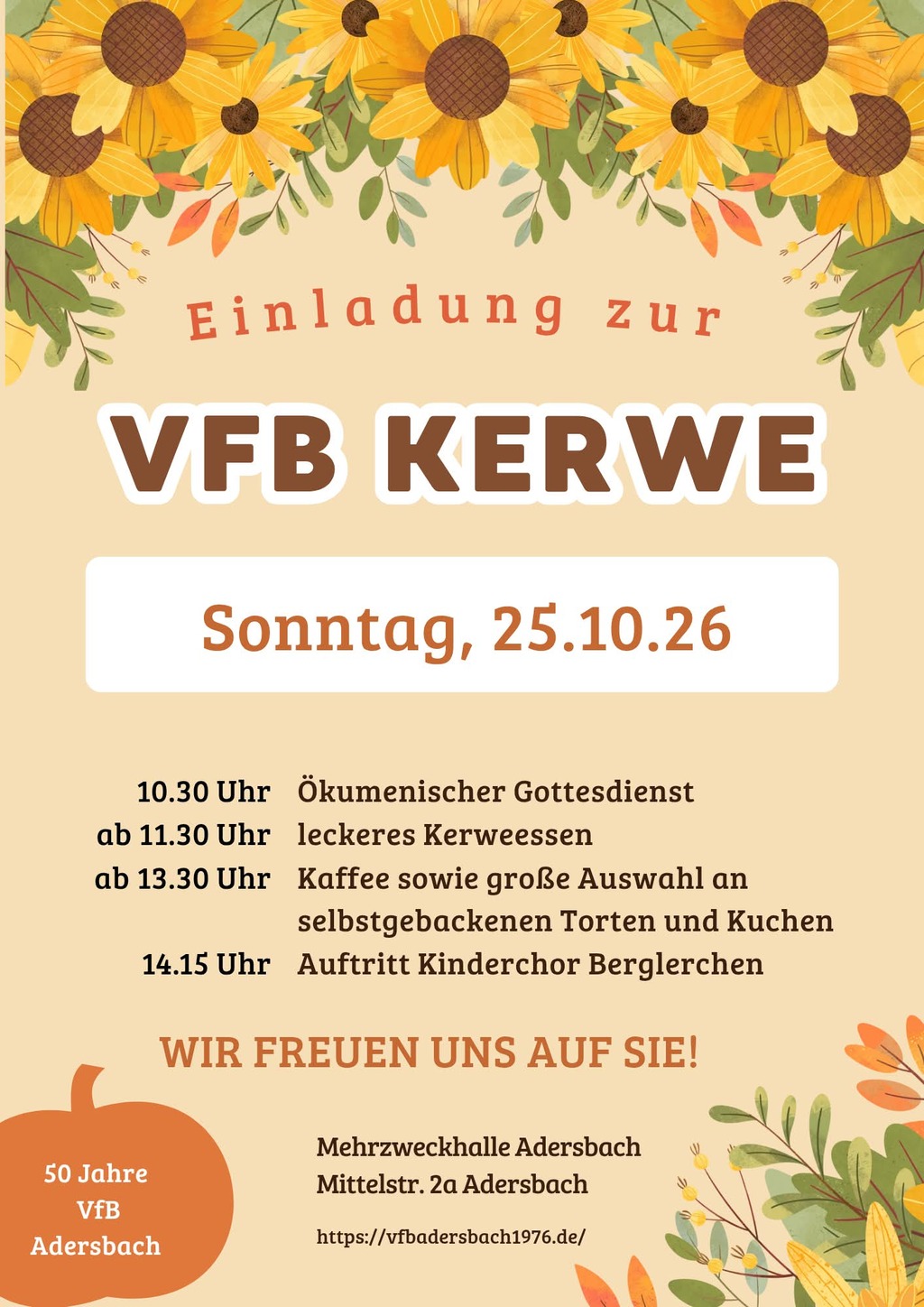 Adersbacher Kerwe 2026: Programm, Termin & Infos zum Kerwesonntag